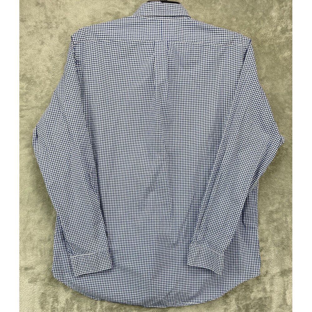 Polo Ralph Lauren Mens Shirt XL Blue Gingham Long Sleeve Button‎ Up - Picture 9 of 10